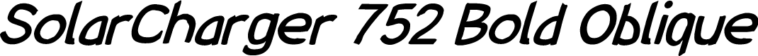 SolarCharger 752 Bold Oblique