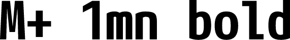 M+ 1mn bold
