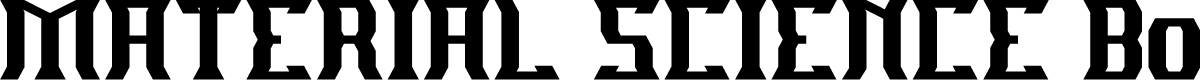 MATERIAL SCIENCE Bold