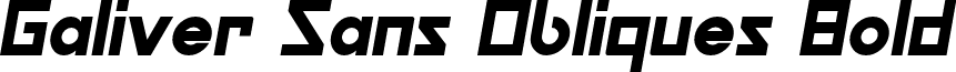 Galiver Sans Obliques Bold