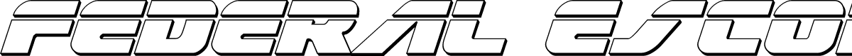 Federal Escort Bullet Italic