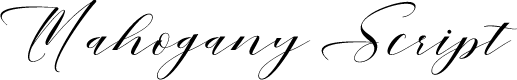 Mahogany Script