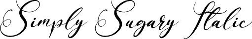 Simply Sugary Italic