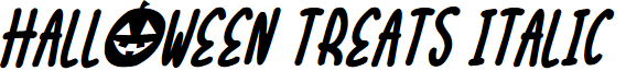 Halloween Treats Italic
