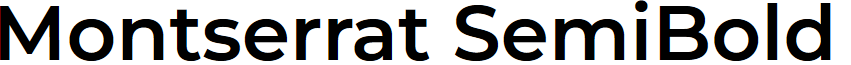 Montserrat SemiBold