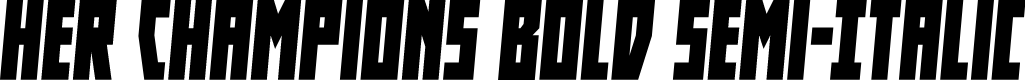 Her Champions Bold Semi-Italic