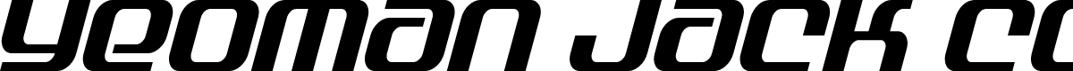 Yeoman Jack Condensed Italic