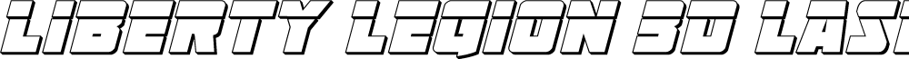 Liberty Legion 3D Laser Italic