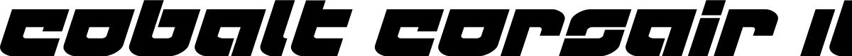 Cobalt Corsair Italic
