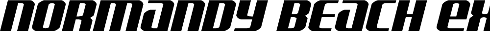 Normandy Beach Expanded Italic