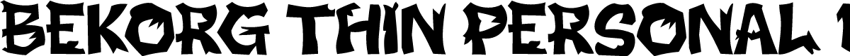 BEKORG THIN PERSONAL USE