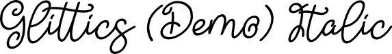 Glittics (Demo) Italic