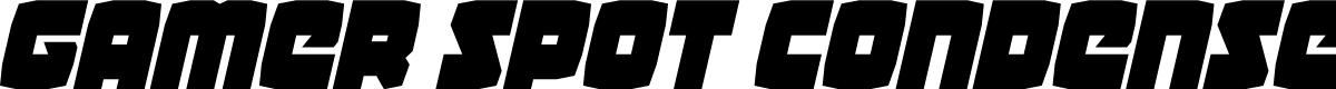 Gamer Spot Condensed Italic