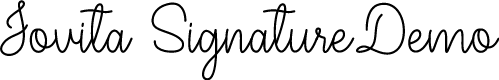 Jovita SignatureDemo