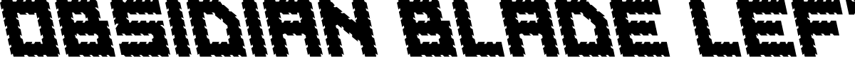 Obsidian Blade Leftalic