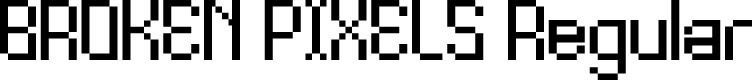 BROKEN PIXELS Regular
