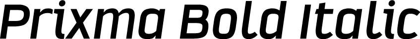 Prixma Bold Italic