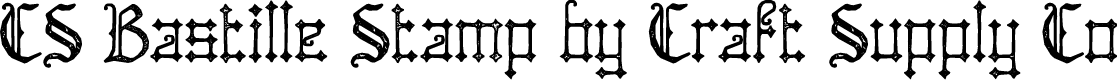 CS Bastille Stamp Regular Demo