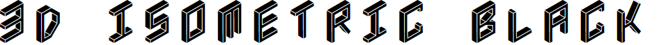 3D Isometric Black