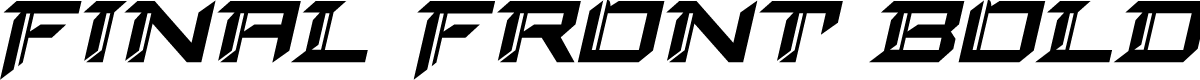 Final Front Bold Italic