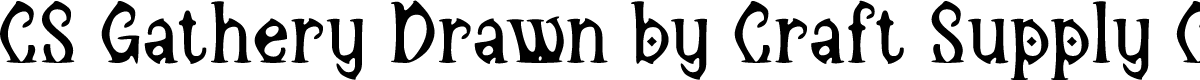 CSGatheryDrawn-Regular Demo