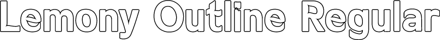 Lemony Outline Regular
