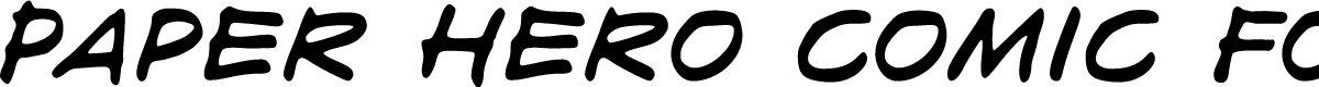 Paper Hero Font - Free Download