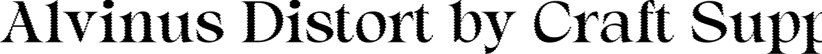 Alvinus Distort-Regular Demo