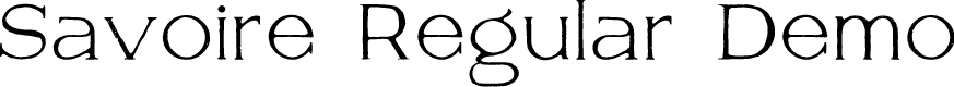 Savoire Regular Demo