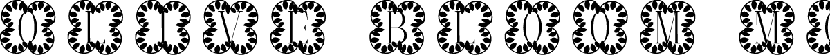 Olive Bloom Monogram