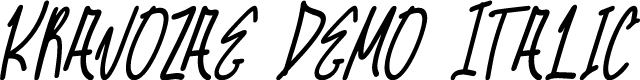 Kravozae Demo Italic