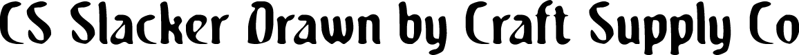 CSSlackerDrawn-Regular Demo