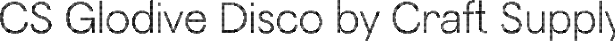 CSGlodiveDisco-Regular Demo