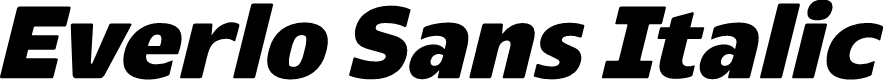 Everlo Sans Italic