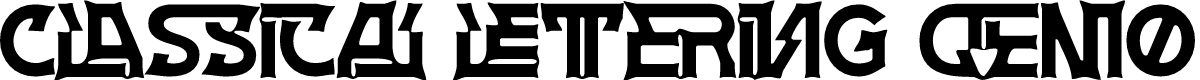 CLASSICAL LETTERING DEMO REGULAR