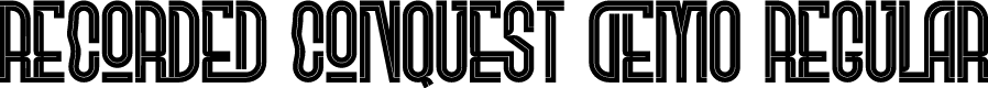 RECORDED CONQUEST DEMO REGULAR