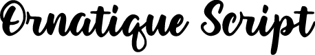 Ornatique Script