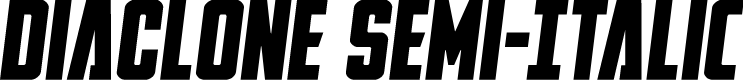 DiaClone Semi-Italic