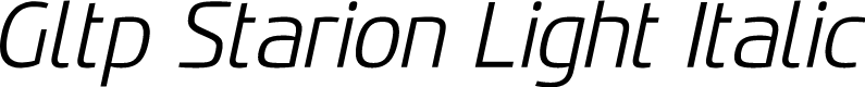Gltp Starion Light Italic