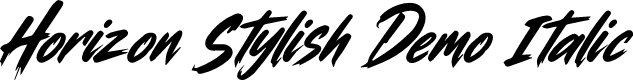 Horizon Stylish Demo Italic