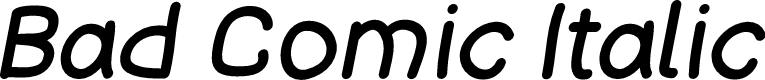 Bad Comic Italic