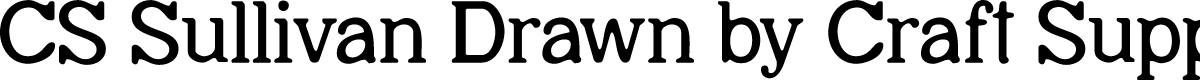 CSSullivanDrawn-Regular Demo