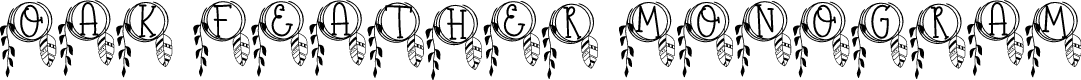 Oak Feather Monogram
