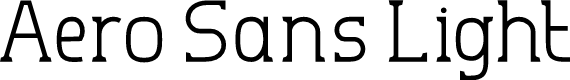 Aero Sans Light