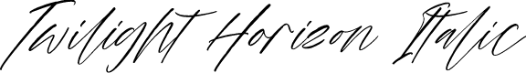 Twilight Horizon Italic
