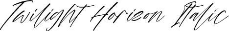 Twilight Horizon Italic