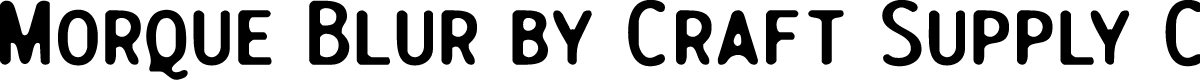 Morque Blur Demo Regular