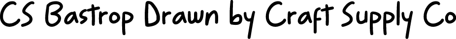 CSBastropDrawn-Regular Demo