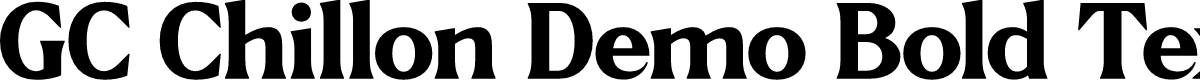 GC Chillon Demo Bold Text