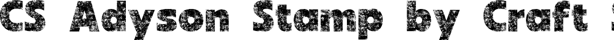 CSAdysonStamp-Regular Demo